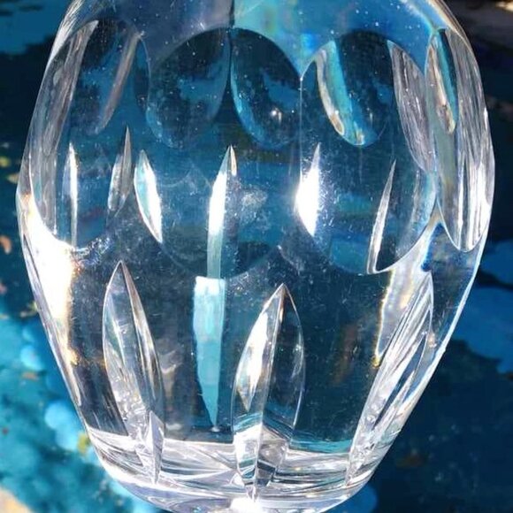 Hand Cut 24% Pbo Lead Crystal Decanter with Mushroom Stopper from West Germany - Picture 8 of 12